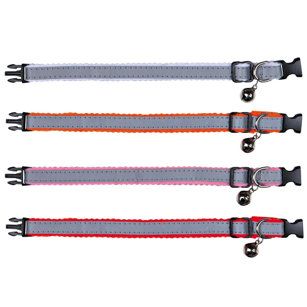 Cat collar reflecting plastic