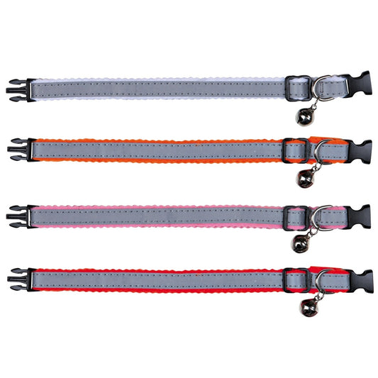 Cat collar reflecting plastic