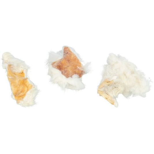 Rabbit skin with fur 1pc