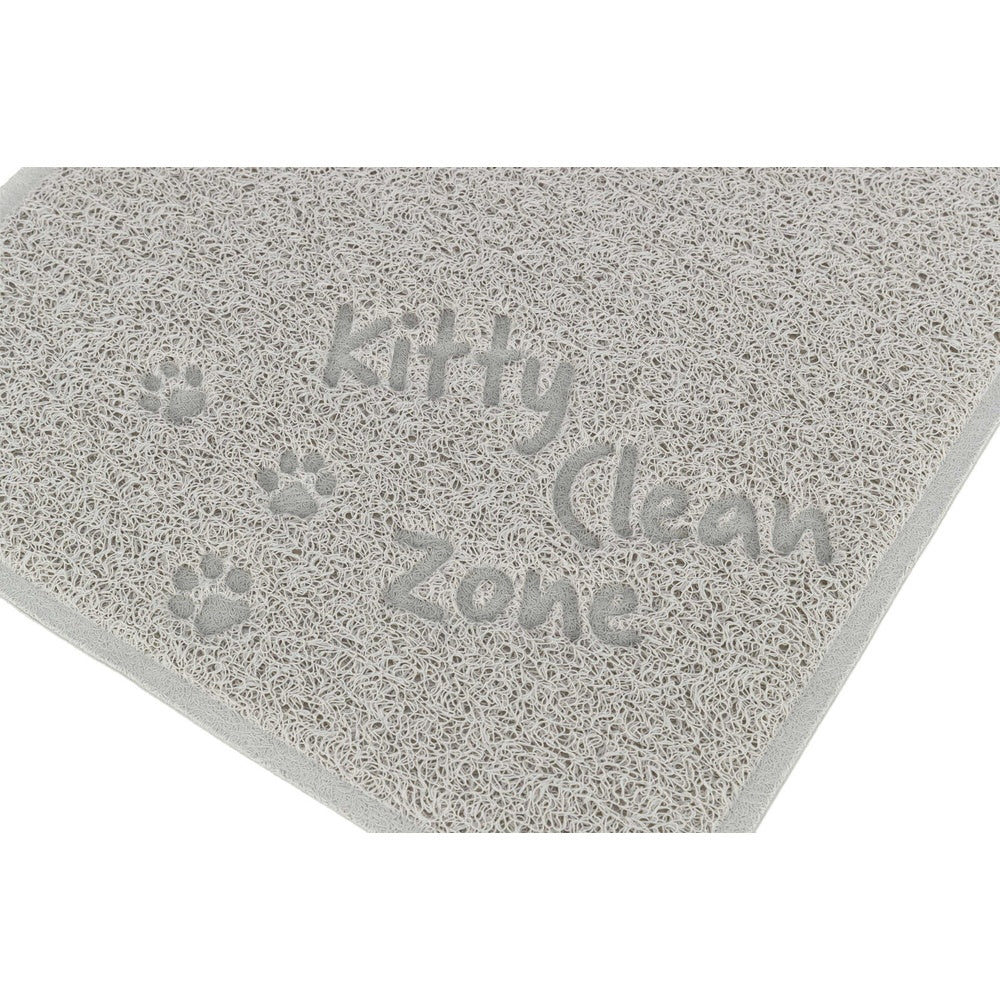 Cat litter tray mat PVC 37x45cm grey