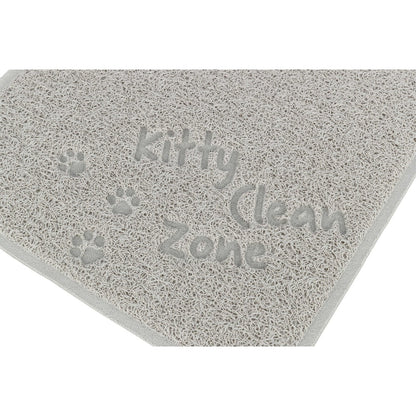 Cat litter tray mat PVC 37x45cm grey