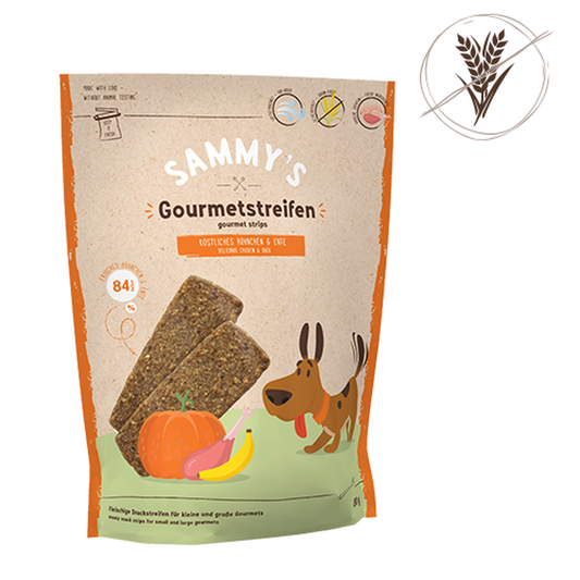 Sammy's Gourmet Stripes with Duck & Chicken 180g