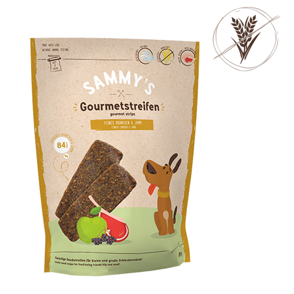 Sammy's Gourmet Stripes with Lamb & Chicken 180g